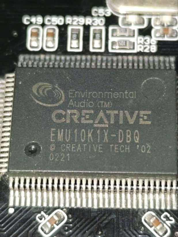 کارت صدا کارکرده CREATIVE مدل EMU10K1X-D8Qچیپ اصلی