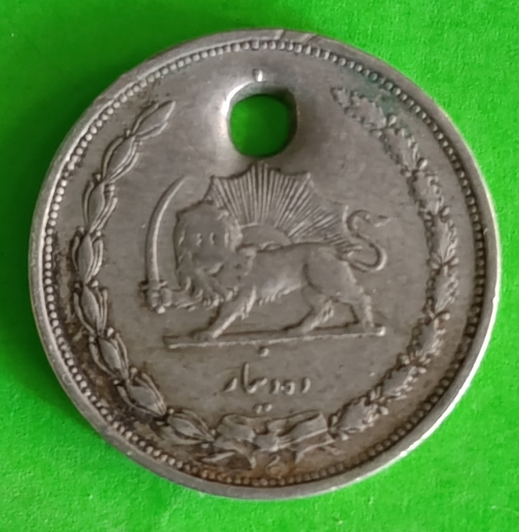 سکه 10 دینار 1310 نیکل رضا شاه